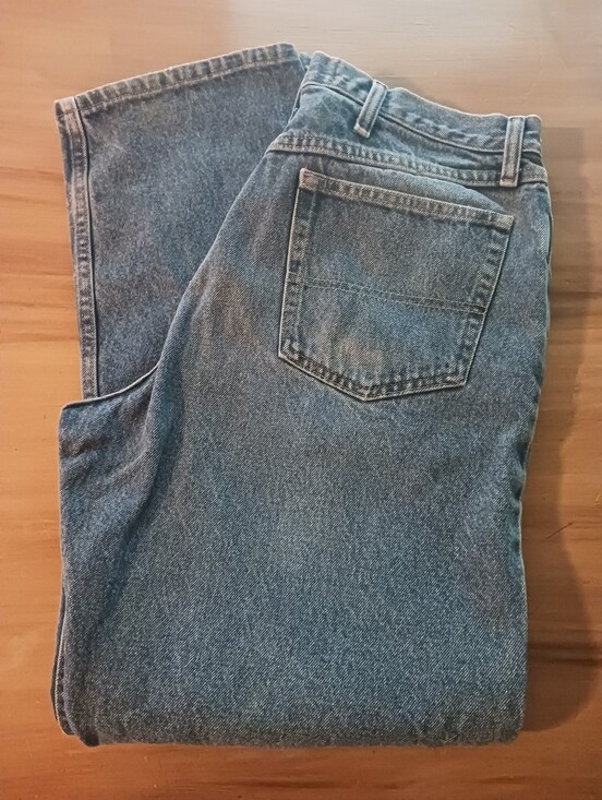 Wrangler Other - Men's Wrangler Authentics 35x32 Denim Blue Jeans EUC Cowboy Rodeo Work Manly
